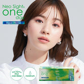 【日本美瞳/日本直邮】neosight oneday aqua moist 1箱30枚透明片 clear lens BC 8.6 BC 8.9 直径14.0mm 含水38.6%