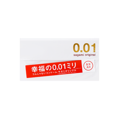 日本0.01超薄避孕套 0.01mm 5个装 SAGAMI Original 0.01