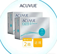 日本直邮-ACUVUE OASYS 日抛美瞳/隐形眼镜-90片装-安视优 透明片 DIA14.3mm | BC8.5mm/BC9.0mm | 含水率38%