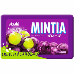 日本直邮-ASAHI MINTIA 爆汁紫葡萄清凉薄荷糖 50粒装