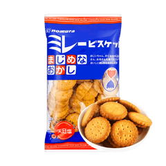 日本直发 日本NOMURA野村 天日盐煎豆小圆饼 薄脆饼干 120g 【网红爆品 追剧零食】日本零食