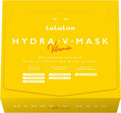 日本包税直发 LuLuLun Hydra V保湿面膜 露露伦 28片 日本补水毛孔护理大容量面膜 黄色