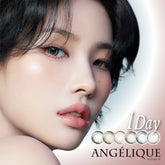 【日本美瞳/日本直邮】ANGELIQUE 1DAY 日抛美瞳 1day【1箱10枚入】 含水率38.5% BC8.6mm 直径14.2mm/14.5mm