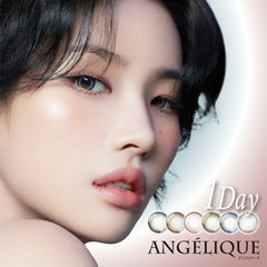 【日本美瞳/日本直邮】ANGELIQUE 1DAY 日抛美瞳 1day【1箱10枚入】 含水率38.5% BC8.6mm 直径14.2mm/14.5mm