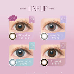 日本直邮-Bambi Series月抛美瞳/隐形眼镜-2片装-DIA14.5/15.0mm | BC 8.6mm | 含水率38.0%