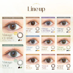 日本直邮-Bambi Series 1Day Vintage&Natural 日抛美瞳/隐形眼镜 10片装