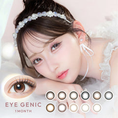 日本直邮-eyegenic月抛美瞳/隐形眼镜-1片装-DIA14.2/14.5mm | BC8.6/8.7mm | 含水率38.5%