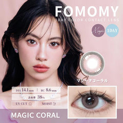 Fomomy Magic 1day Contact Lenses-10PCS-DIA 14.1mm | BC 8.6mm | Water Content 38%