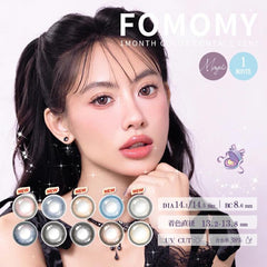 Fomomy Magic 1month Contact Lenses-1PCS-DIA 14.5mm | BC 8.6mm | Water content 38%