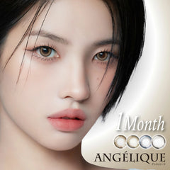 【日本美瞳/日本直邮】ANGELIQUE 1MONTH 月抛美瞳 1month【1箱2枚入】含水率38.5% BC8.6mm 直径14.2mm/14.5mm