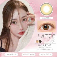 【日本美瞳/日本直邮】下津明日香 Luna Nature 抗UV 月抛美瞳 1month【1箱1枚入】含水率38% BC8.8mm 直径 14.5mm