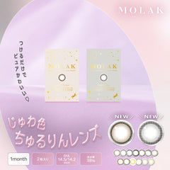 日本直邮-Molak月抛美瞳/隐形眼镜-2片装-DIA14.2mm | BC 8.6mm | 含水率38.0%