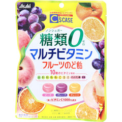 日本包税直发 Asahi 朝日 糖类0多种维生素润喉糖 72g 无糖水果润喉糖 含10种维生素