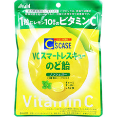 日本 Asahi C'S CASE VC 智能救援润喉糖 67g 无糖柠檬味 含维生素C