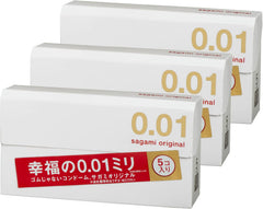 日本0.01超薄避孕套 0.01mm  5个装 SAGAMI Original 0.01