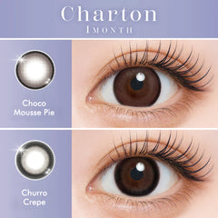 Charton 1month Contact Lenses-2PCS-DIA 14.5mm | BC 8.7mm | Water Content 38%