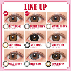 日本直邮-Fabulous月抛美瞳/隐形眼镜-2片装-DIA15.0mm | BC8.7mm | 含水率38％