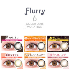 日本直邮-Flurry日抛美瞳/隐形眼镜-10片装-DIA14.5/15.0mm | BC8.6mm | 低含水58.0％
