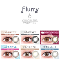 日本直邮-Flurry日抛美瞳/隐形眼镜-10片装-DIA14.5/15.0mm | BC8.6mm | 低含水58.0％