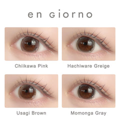 日本直邮-engiorno月抛美瞳/隐形眼镜-2片装-DIA14.2mm | BC8.7mm | 含水率38.0%