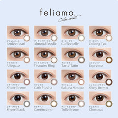 日本直邮-feliamo日抛美瞳/隐形眼镜-10片装-DIA14.2/14.5mm | BC8.6mm | 含水率55.0%