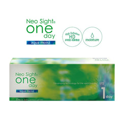 【日本美瞳/日本直邮】neosight oneday aqua moist  1箱30枚透明片 clear lens BC 8.6 BC 8.9  直径14.0mm 含水38.6％