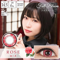 【日本美瞳/日本直邮】PerfectSeries 1day Full Bloom 1箱6枚 直径14.5mm 含水38% 万圣节美瞳 cosplay lens 三次元 二次元美瞳
